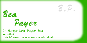 bea payer business card